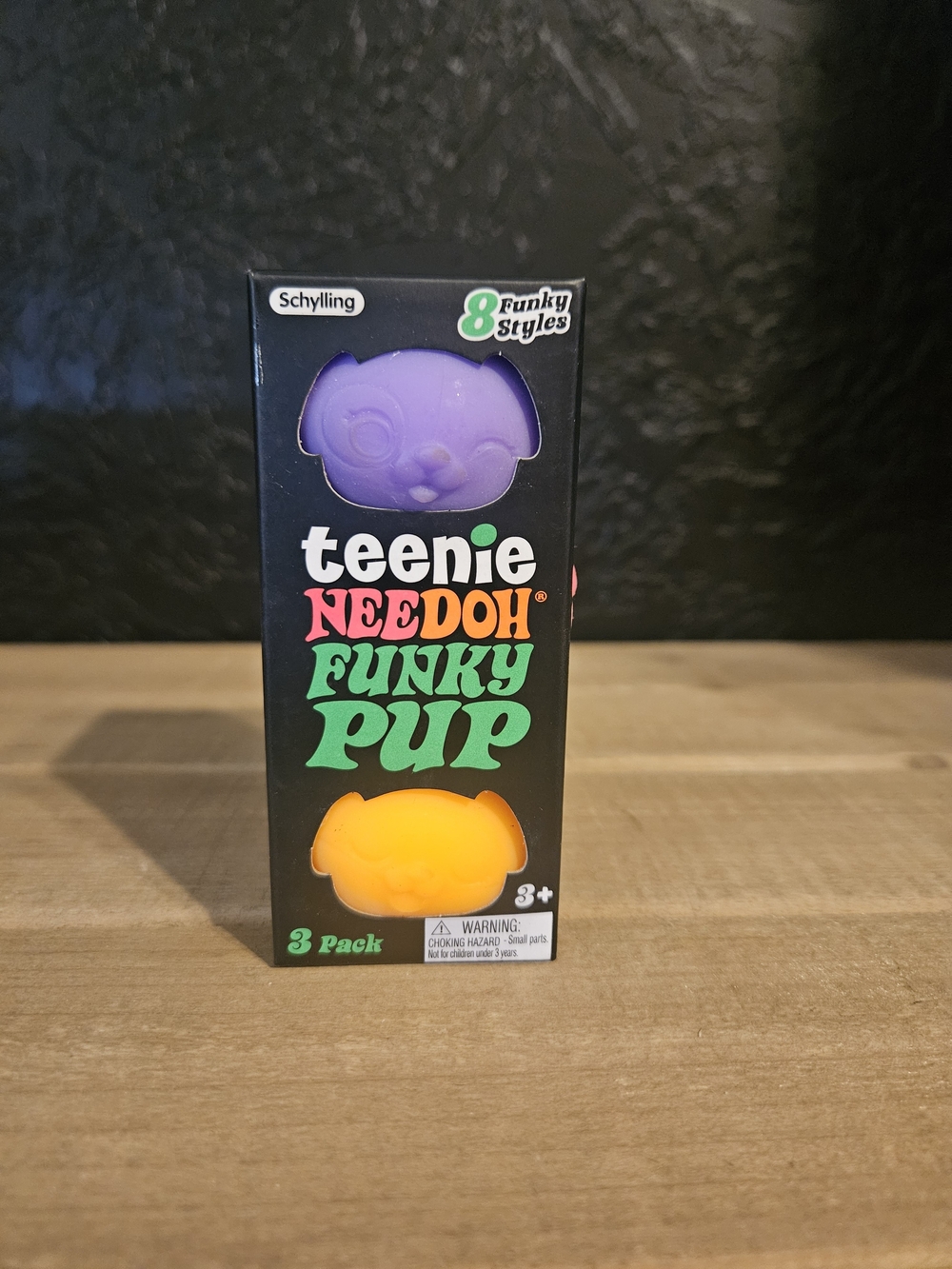 Teenie NeeDoh Funky Pups – 3-Pack ✨🧡🩷💜